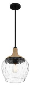 Quoizel QZ-ROYER-1P-MBK - Luster na tyči ROYER 1xE27/60W/230V pr. 30,2 cm