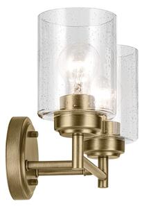 Kichler KL-WINSLOW-2W-NBR - Nástenná lampa WINSLOW 2xE27/60W/230V mosadz