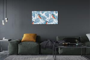 Obraz na plátne Maľované vták na vetve 100x50 cm