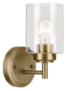 Kichler KL-WINSLOW-1W-NBR - Nástenná lampa WINSLOW 1xE27/60W/230V mosadz