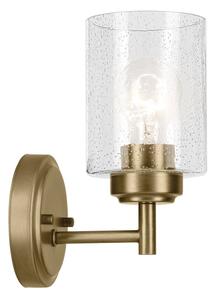 Kichler KL-WINSLOW-1W-NBR - Nástenná lampa WINSLOW 1xE27/60W/230V mosadz