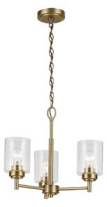 Kichler KL-WINSLOW3-NBR - Luster na reťazi WINSLOW 3xE27/60W/230V mosadz
