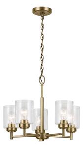 Kichler KL-WINSLOW5-NBR - Luster na reťazi WINSLOW 5xE27/60W/230V mosadz