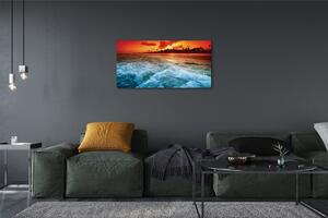 Obraz canvas Sea strom západ 100x50 cm