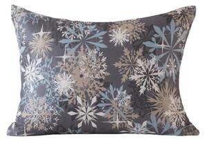 Obliečka na vankúš z mikrovlákna SNOWFLAKE 50x70 cm, modrosivý
