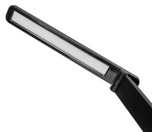 LED RGBW Stm. lampa s bezdr. nab. a displejom USB portom 6W/5V 3000-6500K čierna