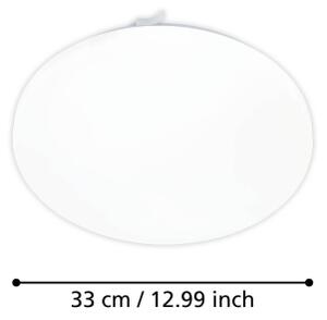 Eglo 75449 - LED Stropné svietidlo FRANIA-M LED/15,5W/230V 3000K pr. 33 cm biela+
