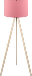 Stojacia lampa AYD 1xE27/40W/230V ružová/béžová