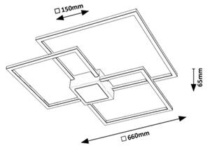 Rabalux 6868 - LED stmievateľné stropné svietidlo THABITA LED/38W/230V