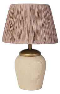 Stolná lampa RAMZES 1xE27/40W/230V krémová/hnedá