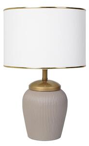 Stolná lampa RAMZES 1xE27/40W/230V biela/béžová