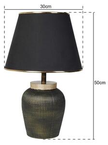 Stolná lampa RAMZES 1xE27/40W/230V čierna/zlatá