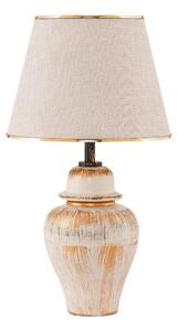 Stolná lampa RAMZES 1xE27/40W/230V krémová/zlatá