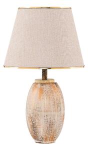 Stolná lampa RAMZES 1xE27/40W/230V krémová/zlatá