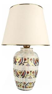 Stolná lampa RAMZES 1xE27/40W/230V krémová/zlatá