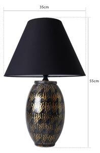 Stolná lampa RAMZES 1xE27/40W/230V čierna