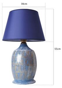 Stolná lampa RAMZES 1xE27/40W/230V modrá