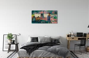 Obraz canvas African Art Village 100x50 cm