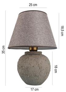Stolná lampa RAMZES 1xE27/40W/230V hnedá