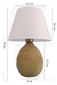 Stolná lampa RAMZES 1xE27/40W/230V biela/hnedá