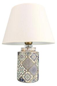 Stolná lampa RAMZES 1xE27/40W/230V biela/šedá
