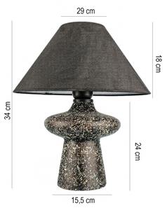 Stolná lampa RAMZES 1xE27/40W/230V čierna