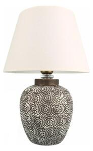 Stolná lampa RAMZES 1xE27/40W/230V biela/šedá