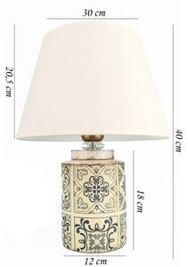 Stolná lampa RAMZES 1xE27/40W/230V biela