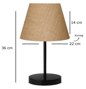 Stolná lampa AYD 1xE27/40W/230V hnedá/čierna