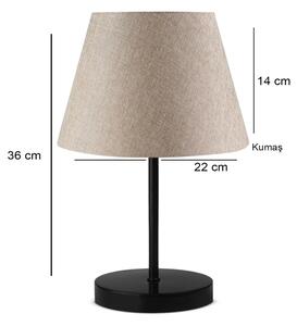 Stolná lampa AYD 1xE27/40W/230V béžová/čierna
