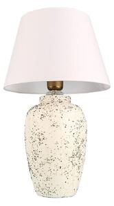 Stolná lampa RAMZES 1xE27/40W/230V biela/krémová