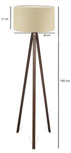 Stojacia lampa AYD 1xE27/40W/230V béžová/hnedá