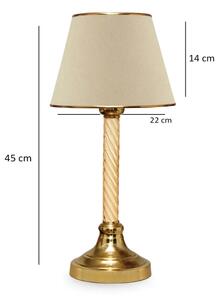 Stolná lampa AYD 1xE27/40W/230V béžová/zlatá