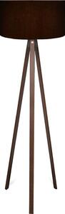Stojacia lampa AYD 1xE27/40W/230V čierna/hnedá