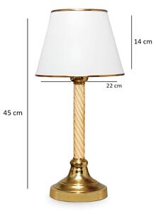Stolná lampa AYD 1xE27/40W/230V biela/zlatá
