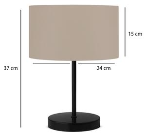 Stolná lampa AYD 1xE27/40W/230V béžová/čierna