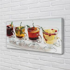 Obraz canvas Zimné ovocný čaj byliny 100x50 cm