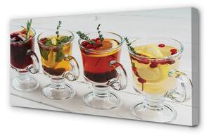 Obraz canvas Zimné ovocný čaj byliny 100x50 cm