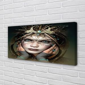 Obraz canvas Ženské modré oči 100x50 cm