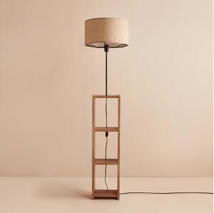 Stojacia lampa AYD 1xE27/40W/230V hnedá/béžová