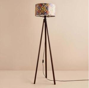 Stojacia lampa AYD 1xE27/40W/230V hnedá/pestrofarebná