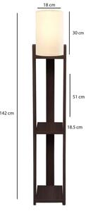 Stojacia lampa AYD 1xE27/40W/230V hnedá/krémová