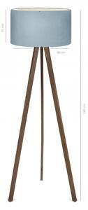 Stojacia lampa AYD 1xE27/40W/230V hnedá/modrá