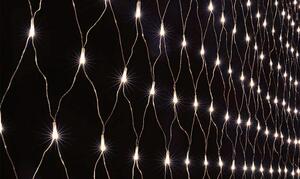 Vnútorná svetelná sieť, teplá biela, 3m*0,4m, 100 LED, 8 programov