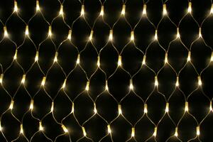 Vnútorná svetelná sieť, 2m*1m, 160 LED, teplá biela, so zábleskami