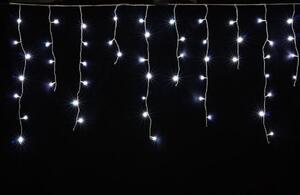 Vianočný LED záves do interiéru - studená biela, 8 programov, 3m, 100 LED, prepájateľný