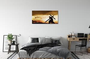 Obraz na plátne Jesus cross západ slnka 100x50 cm