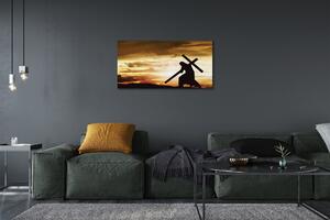 Obraz na plátne Jesus cross západ slnka 100x50 cm