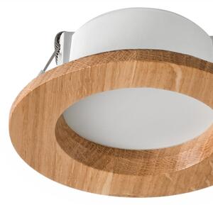 LED zapustené svietidlo WOODY SPOT LED/5,5W/230V 4000K dub pr. 10 cm