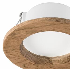 LED Podhľadové svietidlo WOODY SPOT LED/5,5W/230V 4000K orech ? 10 cm